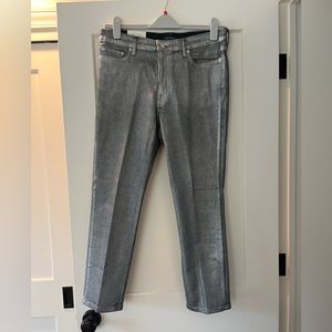 Ralph Lauren Shiny Silver Jeans